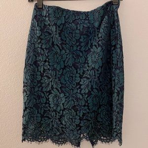 Lace pencil skirt